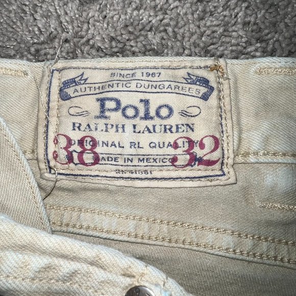 Polo Ralph Lauren Men's 40x32 Jean Pants Flat Front Slim Khaki Denim Jeans - Picture 4 of 7